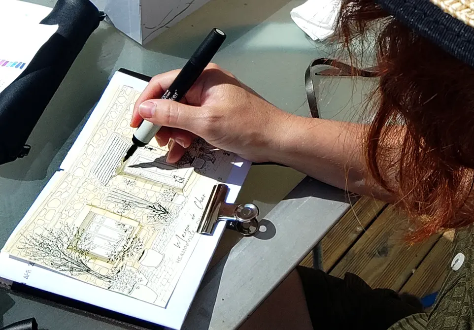 Marich illustration carnet de dessin