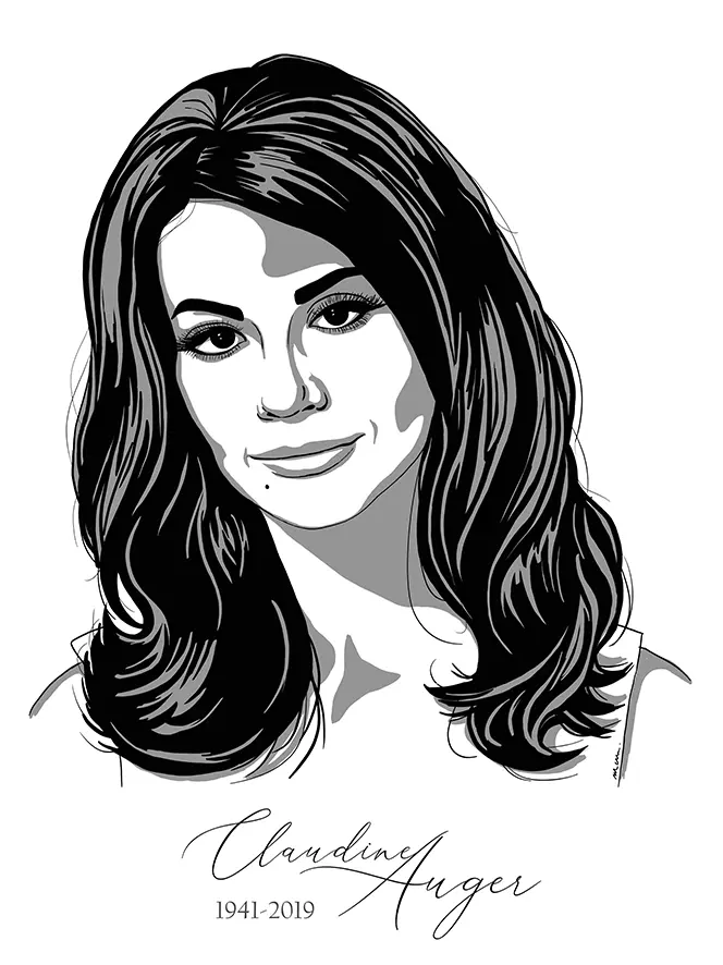 illustration Claudine Auger N&BMarich graphiste illustratrice