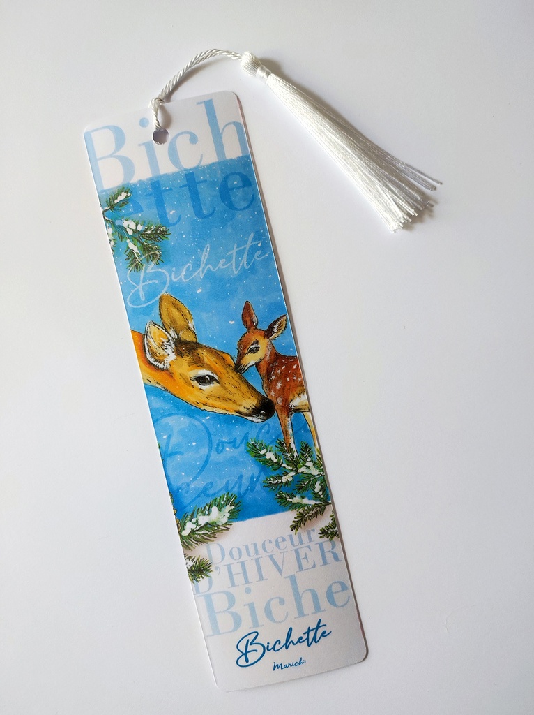 Marich Marque pages Bichette douceur d'hiver blanc