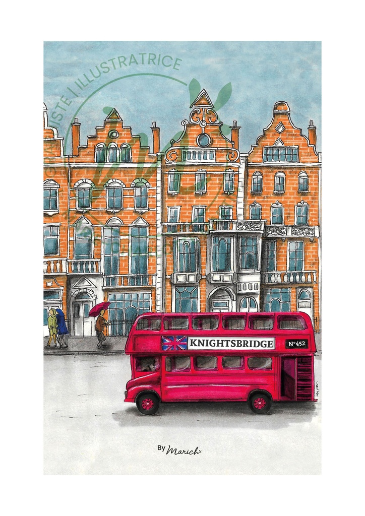A4 Affiche - Knithsbridge - Londres