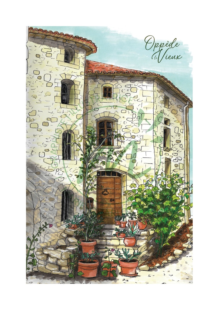 A4 Affiche - Oppède-le-Vieux - Vaucluse