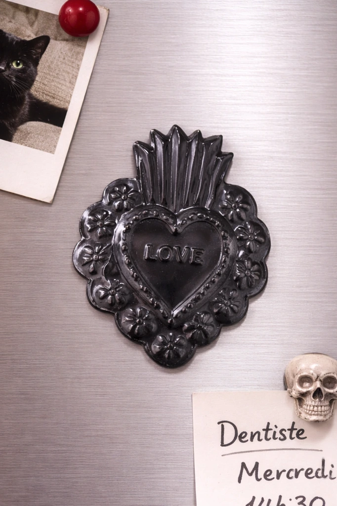 EX VOTO MAGNET LOVE NOIR frigo Marich.webp