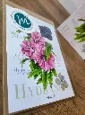 Marich A6 carte postale - Fleurs Hibiscus - Hydrangea recto