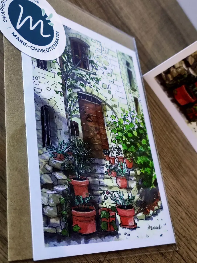 Marich A6 carte postale - Oppède-le-Vieux - Vaucluse recto