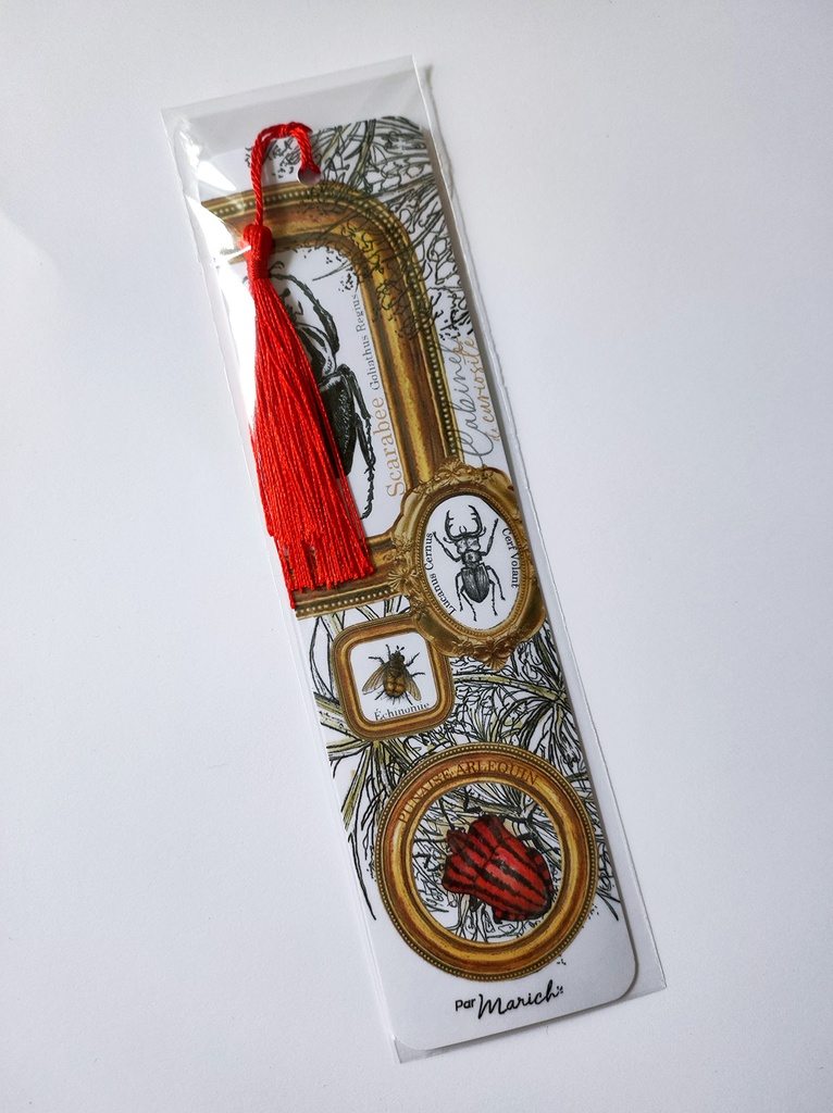 Marque pages Cabinet de curiosité (Rouge)
