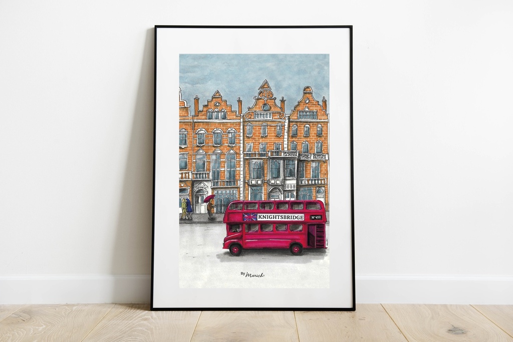 A4 Affiche - Knigthsbridge - Londres