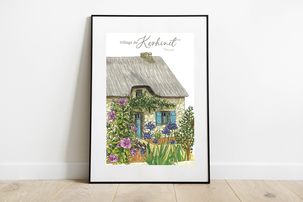 A4 Affiche - Chaumière de Kherinet - Loire atlantique