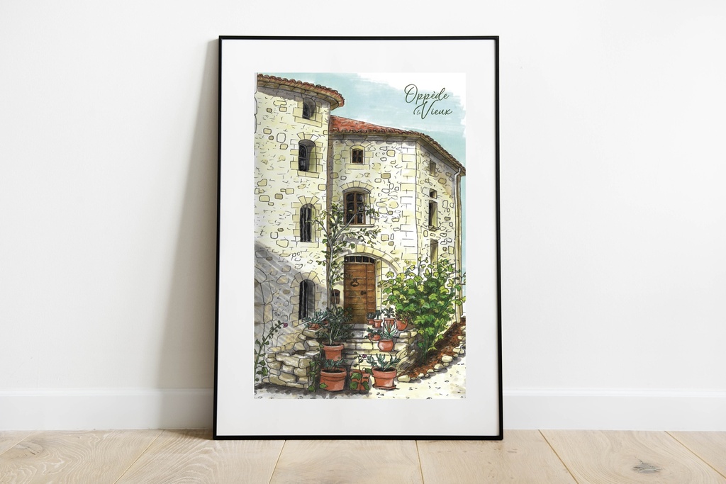 A4 Affiche - Oppède-le-Vieux - Vaucluse