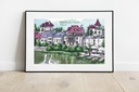 A4 Affiche - Pierrefonds - L'embarcadère - Oise