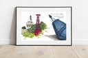 A4 Affiche - Sémaphore - Pointe Saint Gildas - Loire atlantique
