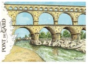 A6 carte postale - Pont du gard