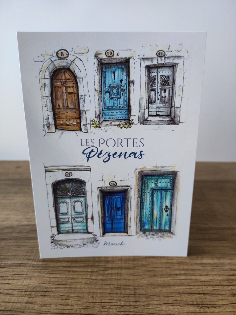 A6 carte postale - Les portes de Pézenas (Hérault)