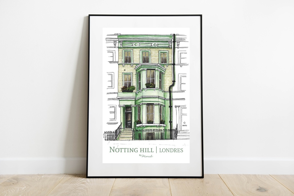 A4 Affiche - Notting Hill- Londres