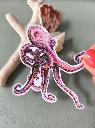 Solographique Pieuvre- Sticker individuel holographique
