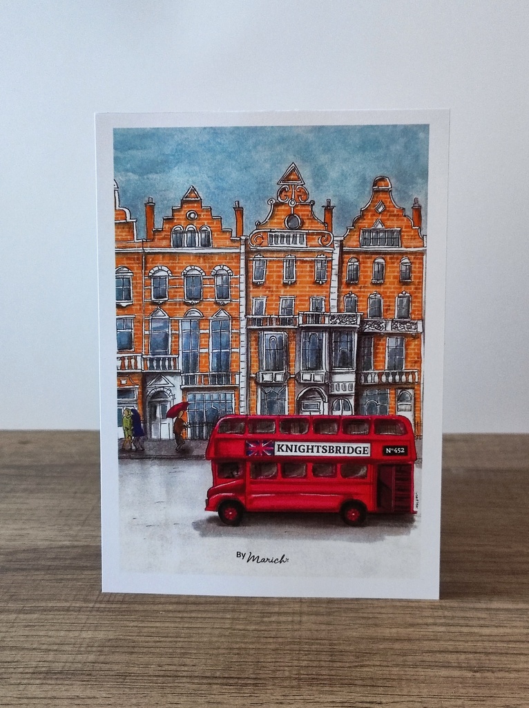 A6 carte postale - Knightsbridge - Londres