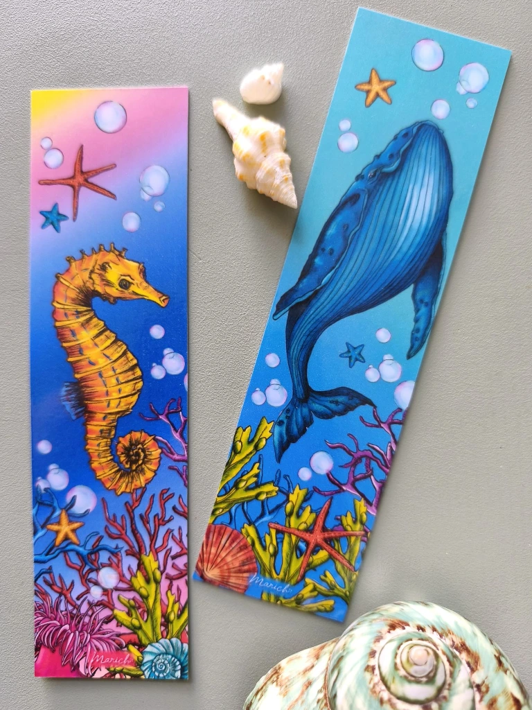 Marque pages Abysses enchantés (Baleine)
