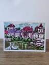 A6 carte postale - L'embarcadère - Pierrefonds - Oise