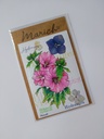 Magnet fleurs hibiscus, hydrangea