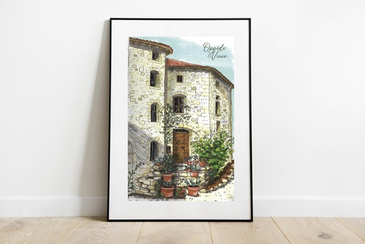 A4 Affiche - Oppède-le-Vieux - Vaucluse