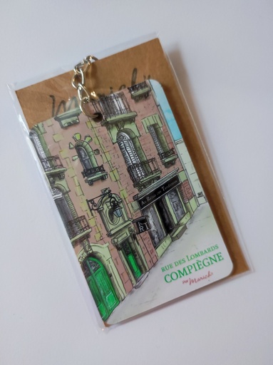 Porte-clés Compiègne - Rue des Lombards