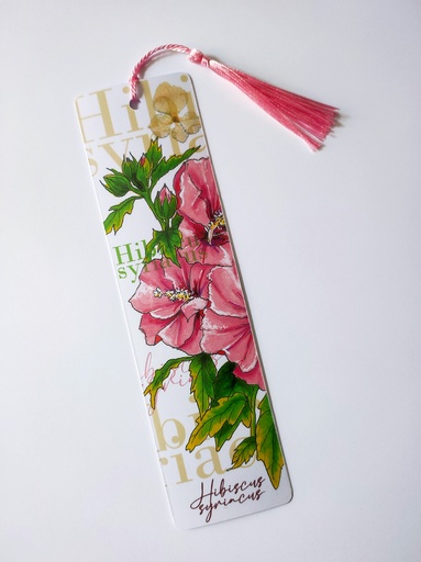 Marque pages Fleurs hibiscus - hydrangea - Modèle 2